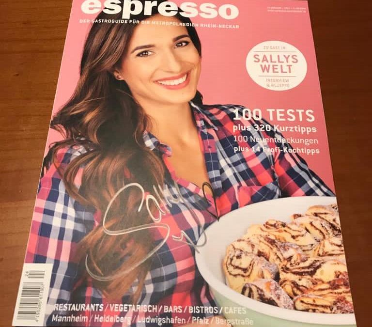 3 von Sally handsignierte espresso-Magazine zu gewinnen